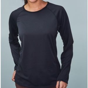 Black Patagonia long sleeve light weight Capilene